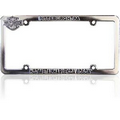Chrome License Plate Frame with Raised Letters
